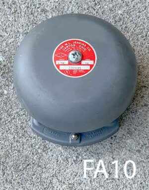 FA10-Qty-1. Grey 6" fire alarm bell.